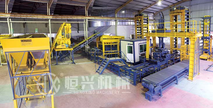 全自動(dong)砌塊成型機(ji)生産線